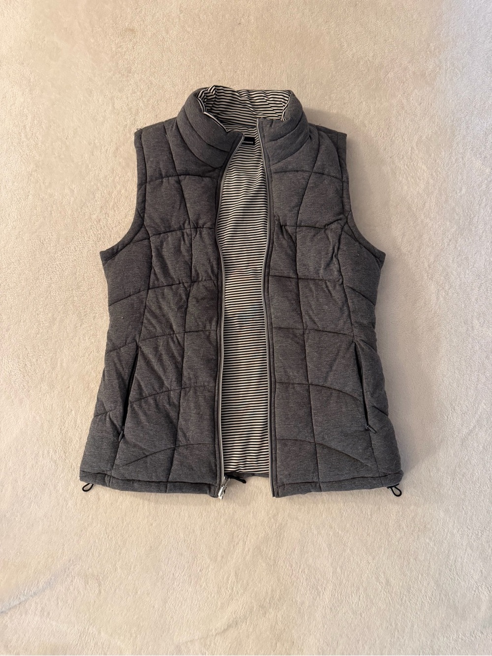 Andrew Marc Performance Tulley Reversible Down Puffer Vest Gray M